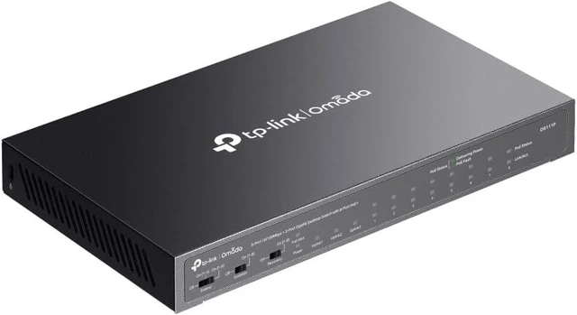 Main image of Omada DS111P, 11 Port Unmanaged Desktop Switch with 8-Port PoE+