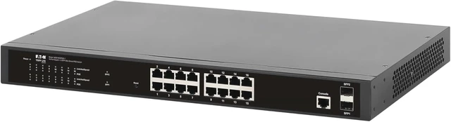 Alt view image 6 of 7 - Eaton Tripp Lite Series 16-Port Gigabit Managed PoE+ Switch with 2 SFP Ports, Easy Smart WebManaged Layer 2 Ethernet Splitter, 220W, 1 Gbps, 1U Rack Mount or Desktop, 3Year Warranty (NGS16C2POE-1)