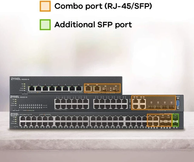 Alt view image 4 of 4 - Zyxel 24 Port Network Ethernet Switch | L2+ Managed GbE | GS2220-28