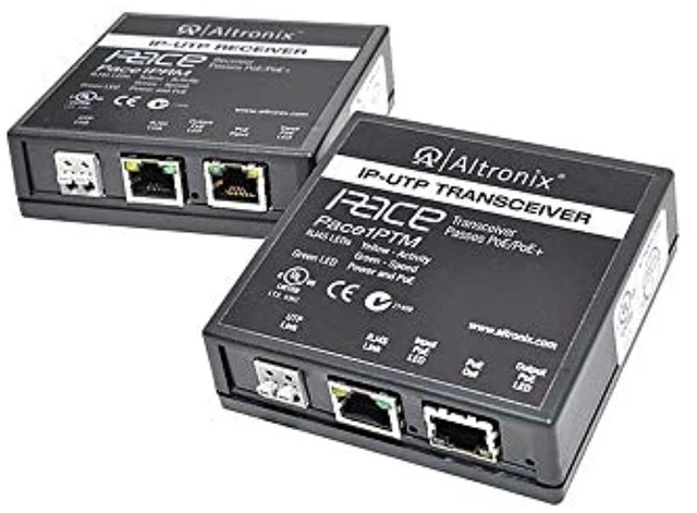 Main image of Altronix PACE1PRMT PoE Switch Kit,3-1/2" W,1 Cam. Input,Blk
