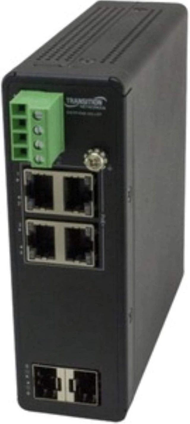Main image of Transition Networks Unmanaged Hardened Gigabit Ethernet PoE+ Switch