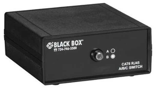 Main image of Manual Desktop Switch - RJ-45 2-to-1 CAT6 ETHERNET 10G, GSA, TAA, 45 Day STANDA