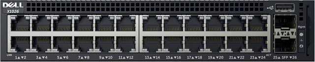 Main image of Dell Networking X1026 - Switch - 24 Ports - Managed - Rack-mountable, Black (463-5537)