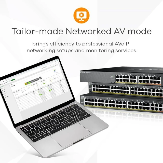 Alt view image 5 of 5 - Zyxel 24 Port Network Ethernet Switch | L3 Access | 10G | XGS2220-30F
