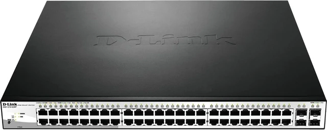 Main image of D-Link DGS-1210-52MP Ethernet Switch - 52 Ports - Manageable - 4 x Expansion Slots - 10/100/1000Base-T, 1000Base-X - 4 x SFP Slots - 2 Layer Supported