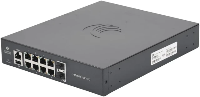 Alt view image 7 of 7 - Cambium Networks - MX-EX1010PXA-0 - Cambium Networks cnMatrix EX1010-P Ethernet Switch - 8 Ports - Manageable - 2 Layer