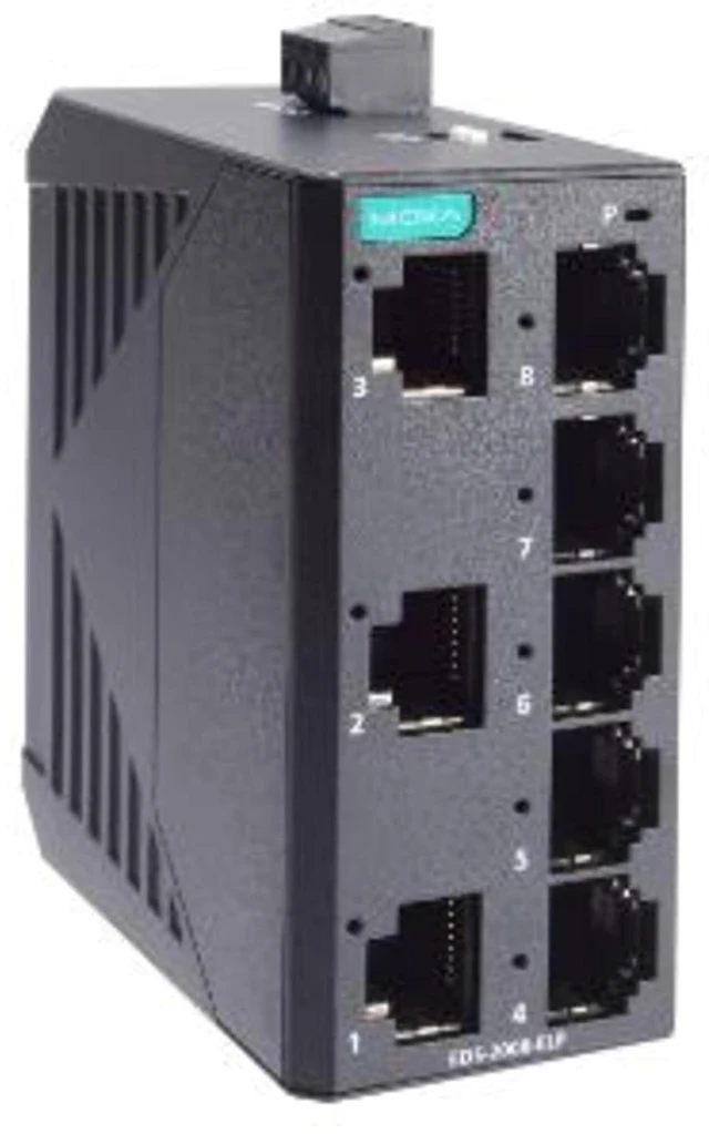 Main image of MOXA EDS-2008-ELP 8-Port Entry-Level Unmanaged Switch, 8 Fast TP Ports, -10 to 60°C