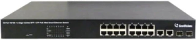 Main image of GeoVision 16-Port 802.3at Web Management PoE Switch GV-POE1601