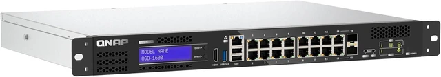Main image of QNAP QGD-1600-8G-US The Worlds First smart Edge Switch That Runs QTS and Supports Hosting Virtual Machines (VMs), Enabling Versatile Applications to Satisfy All Your Networking Needs. (Diskless)