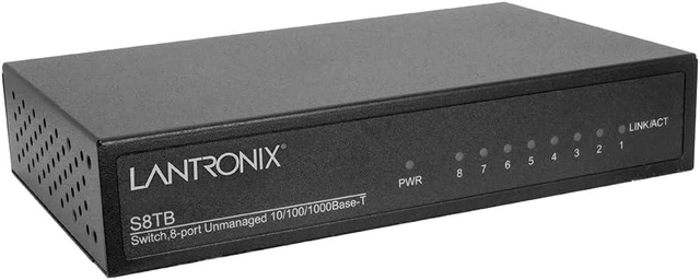 Main image of Transition Networks S8TB 8-Port Unmanaged Gigabit Ethernet Switch
