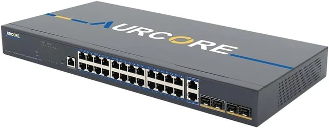 Main image of AES2002P 24-Port Gigabit PoE+ Managed Rackmount Switch, Layer 2+ Managed, for IP Camera and Surveillance Networks, VLAN QoS ACL, 3-Year Warranty