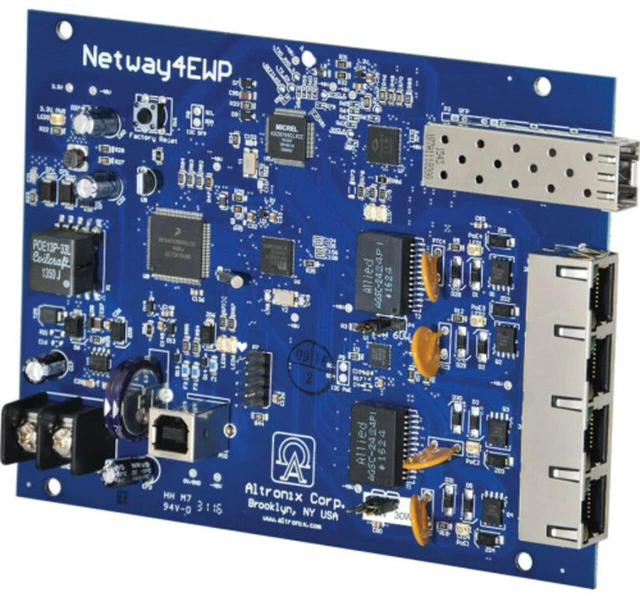Main image of ALTRONIX NetWay4EB PoE Switch,Camera Inputs 4,Load 120W