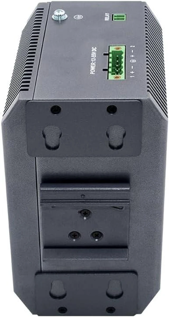 Alt view image 3 of 3 - AIS2004 8-Port Industrial Fiber Switch with 12 GE SFP, DIN-Rail Mount, VLAN QoS ACL, 3-Year Warranty