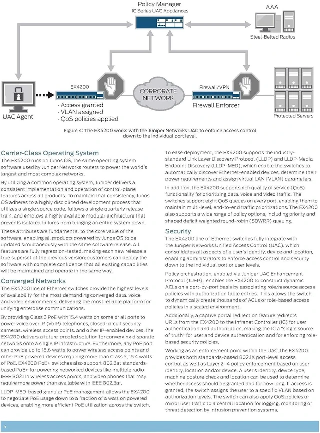 Alt view image 6 of 7 - Juniper EX4200-24T Layer 3 Switch (EX4200-24T)