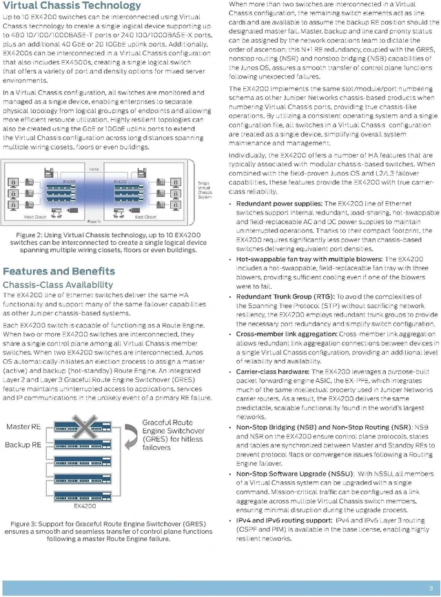 Alt view image 5 of 7 - Juniper EX4200-24T Layer 3 Switch (EX4200-24T)
