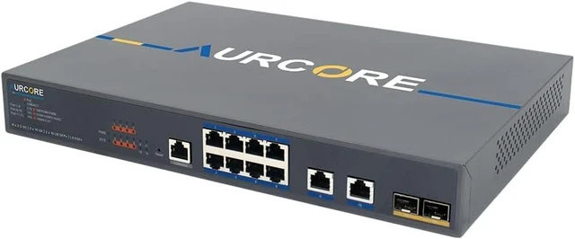 Main image of AES4101P 8-Port 2.5G PoE+ Multi-Gig L3 Switch, 10G Uplinks, Layer 3 Routing, for Wi-Fi Access Points, VLAN QoS ACL, 3-Year Warranty