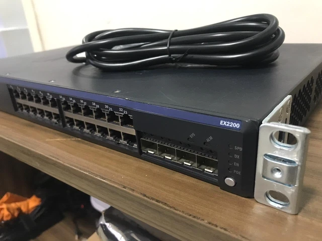 Alt view image 2 of 3 - Juniper EX Series Switching EX2200-24T-4G EX 2200 24PORT 10/100/1000BASET ENET STANDALONE W/4SFP UPLINK Ports