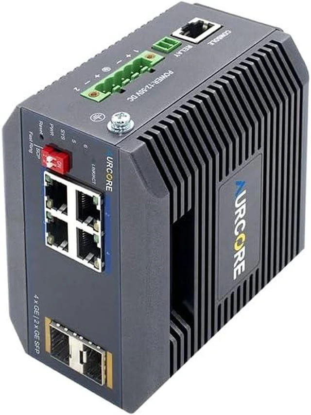 Main image of AIS2001 4-Port Gigabit DIN-Rail Industrial Switch, Wide Temperature Range, VLAN QoS ACL, 3-Year Warranty