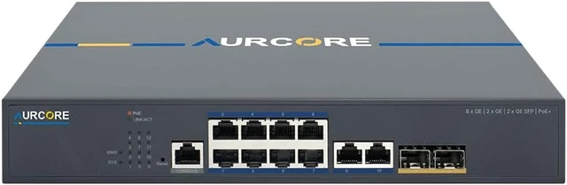 Alt view image 2 of 3 - AES2001P 8-Port Gigabit PoE+ Managed Switch with SFP, for IP Cameras, VLAN QoS ACL, 3-Year Warranty