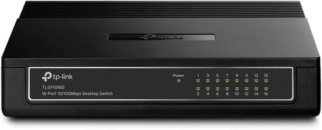 Main image of TP-Link 2KA4926 TL-SF1016D 16-Port 10/100Mbps Desktop Switch, 3.2Gbps Capacity