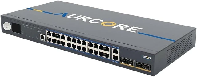 Main image of AES2012P 24-Port Gigabit PoE++ Managed Switch with LCD, 1U Rackmount, for IP Cameras, VLAN QoS ACL, 3-Year Warranty