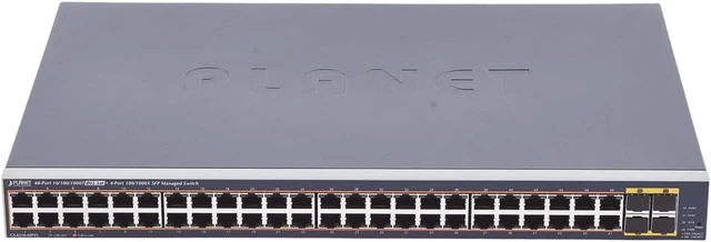 Alt view image 2 of 4 - GS-4210-48P4S 48-Port 10/100/1000T 802.3at PoE + 4-Port 100/1000BASE-X SFP Managed Switch / 440W