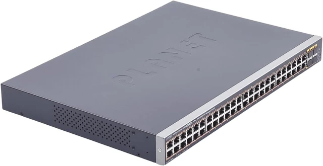 Alt view image 3 of 4 - GS-4210-48P4S 48-Port 10/100/1000T 802.3at PoE + 4-Port 100/1000BASE-X SFP Managed Switch / 440W