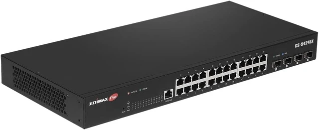 Alt view image 2 of 2 - Switch EDiMAX Pro 28x GE GS-5424LX Rackmount (GS-5424LX)