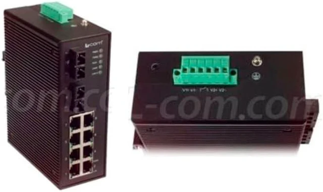 Main image of L-Com IES-2210-M2 IES-2210 Industrial Switch 8-Port 2-Port 100FX SC MM 2km