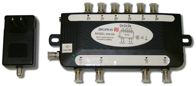 Main image of Digiwave 6 in 4 Out Satellite Switch