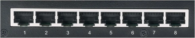 Alt view image 4 of 6 - Intellinet 8-Port Gigabit Web-Smart Switch, RJ45, Metal, Desktop