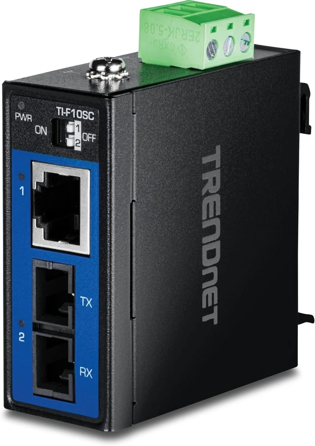 Main image of TRENDnet Industrial 100Base-FX Multi-Mode SC Fiber Converter,TI-F10SC
