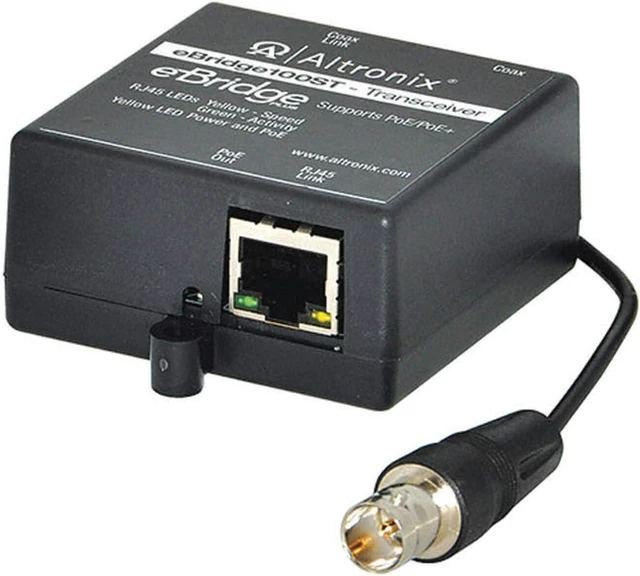 Main image of ALTRONIX EBRIDGE100ST PoE Transceiver,2-21/32" L x 2-17/64" W