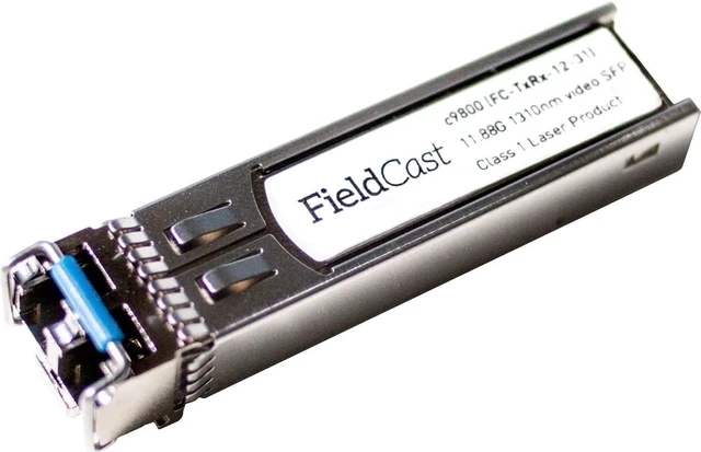 Main image of C9800 12G Video SFP Optical Fiber Transceiver; Transmits Using a 1310nm Wavelength and Supports 1080p, 720p, NTSC, and PAL Video Resolutions