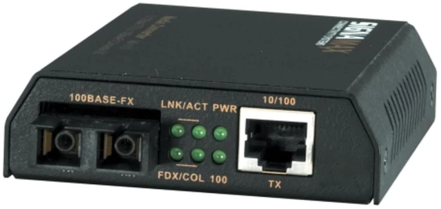 Main image of 065-1110 10/100BASET/TX to 100BASEFX, 2 KM, Media Converter, MULTIMODE/SC