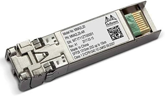 Main image of Mellanox Technologies SFP28 transceiver Module - 25 Gigabit LAN - 25GBase-LR - LC - up to 6.2 Miles - 1310 nm