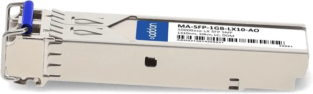 Alt view image 2 of 7 - AddOn Meraki Now Cisco MA-SFP-1GB-LX10 Compatible 1000Base-LX SFP Transceiver (SMF, 1310nm, 10km, LC, DOM) MA-SFP-1GB-LX10-AO