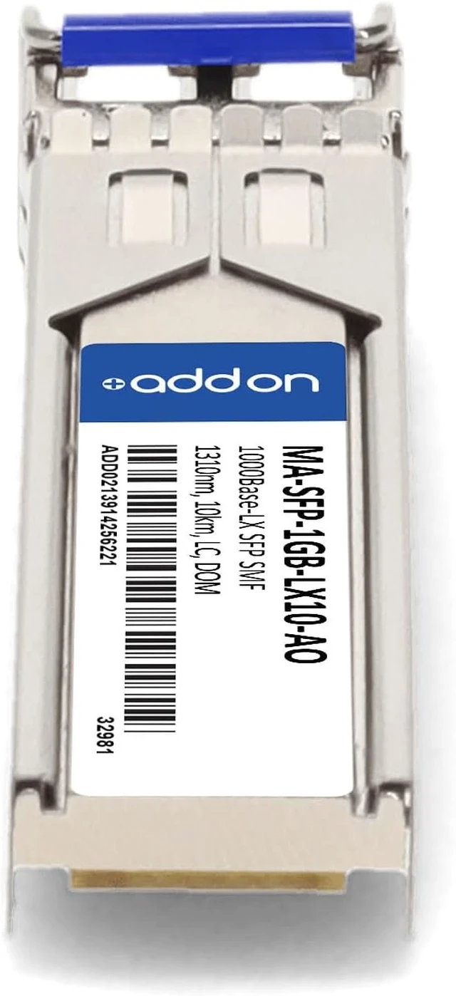 Alt view image 4 of 7 - AddOn Meraki Now Cisco MA-SFP-1GB-LX10 Compatible 1000Base-LX SFP Transceiver (SMF, 1310nm, 10km, LC, DOM) MA-SFP-1GB-LX10-AO