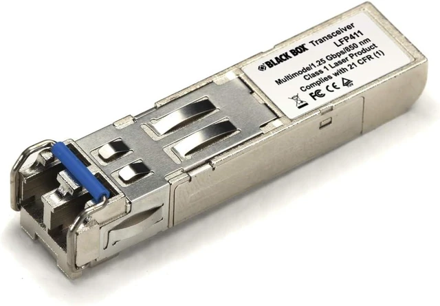 Main image of Black Box GIGABIT (1.25-GBPS) Extreme Temperature SFP with Extended Diagnostics - (1) 1.25