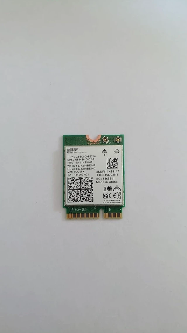 Main image of Intel WI-FI 7 BE201 2230 2x2 BE BT No VP