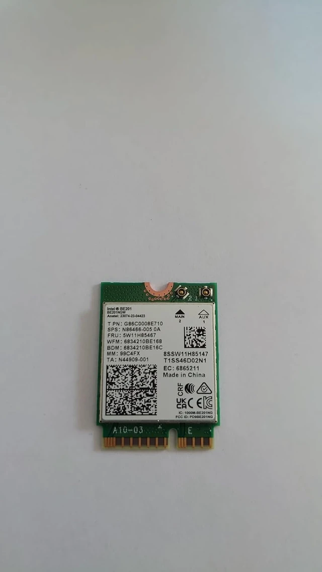 Alt view image 2 of 6 - Intel WI-FI 7 BE201 2230 2x2 BE BT No VP