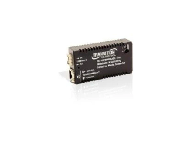 Alt view image 2 of 2 - Transition Networks StandAlone Mini Gigabit Ethernet Fiber Media Converter GigE (M/GE-PSW-SFP-01-NA)