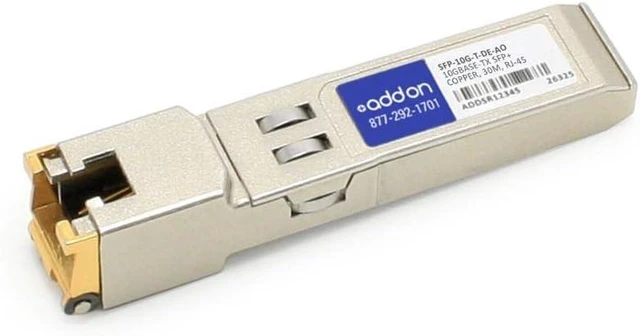 Main image of AddOn SFP-10G-T-DE-AO Add-On Dell Sfp-10G-T Comp Taa Sfp RJ-45 Xcvr