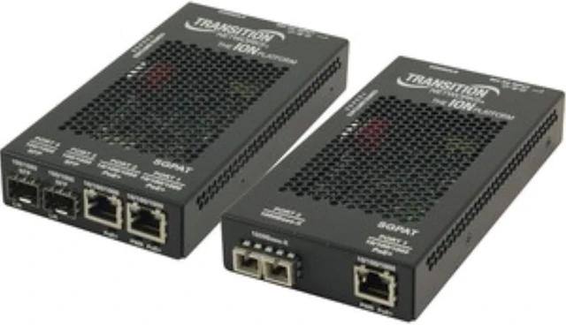 Main image of 2 RJ45 to 2 Open SFP PT Media CONVRT