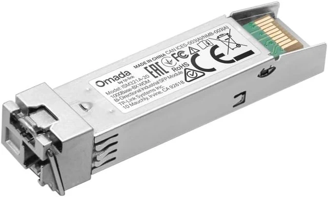 Main image of Omada 1.25GBase-BX, WDM Bi-Directional, Industrial SFP Module(ISM321A-20)