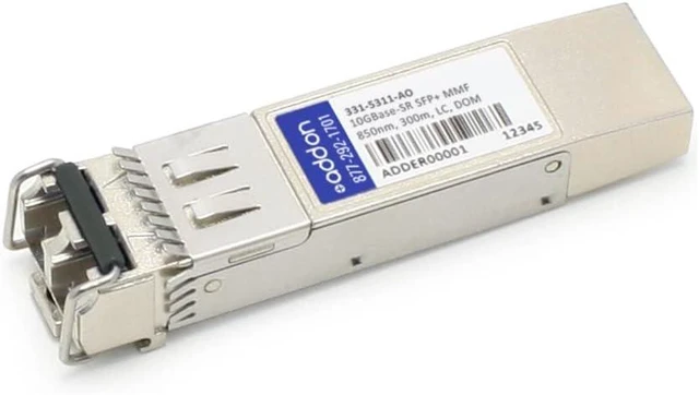 Main image of Add-On Computer Dell Compatible TAA Compliant 10GBase-SR SFP+ Transceiver (331-5311-AO)