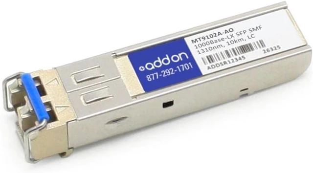 Main image of Add on-Computer Peripherals MT9102A-AO McAfee MT9102A Compatible TAA Compliant 1000Base-LX SFP Transceiver