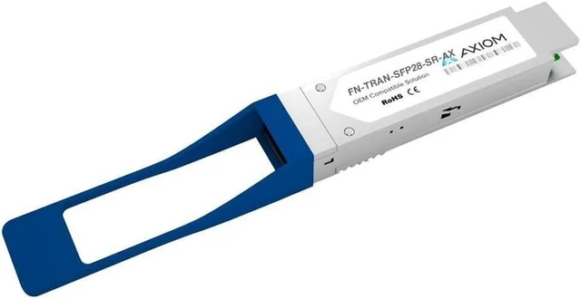 Main image of Axiom 25GBASE-SR SFP28 Transceiver for Fortinet - SFP-25G-SR-S - for Data Networking, Optical Network - 1 LC 25GBase-SR Network - Optical Fiber - Multi-Mode - 25 Gigabit Ethernet - 25GBase-SR