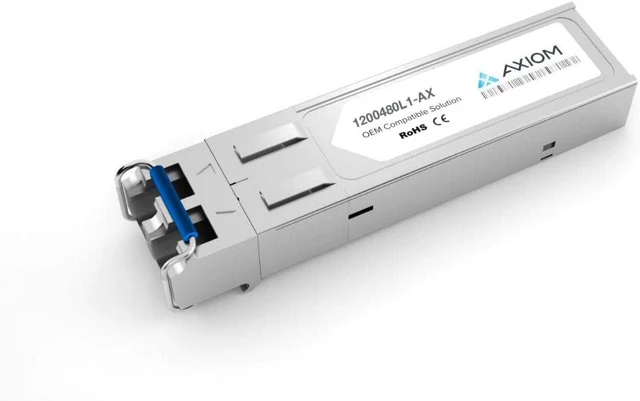 Main image of Axiom 1000BASE-SX SFP Transceiver for Adtran - 1200480L1 - for Data Networking, Optical Network - 1 LC 1000Base-SX Network - Optical Fiber - Multi-Mode - Gigabit Ethernet - 1000Base-SX