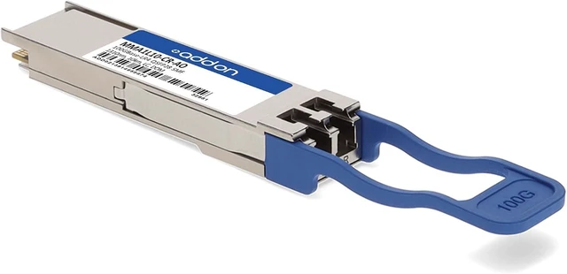 Alt view image 3 of 7 - Add-On-Computer Peripherals, LlcMellanox MMA1L10-CR Compatible TAA Compliant 100GBase-LR4 QSFP28 Transceiver (SMF, 1295nm to 1309nm, 10km, LC, DOM), MMA1L10-CR-AO